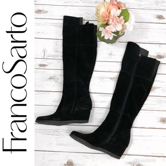 Franco Sarto Shoes - Franco Sarto | Black Agatha Leather Boots Size 8